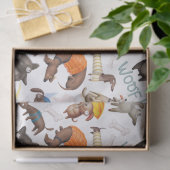 Niedliche Cartoon Dogs Decoupage Seidenpapier (Geschenk)