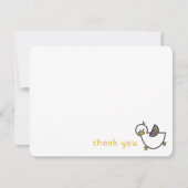 Niedliche Cartoon Ducks/Ducklings Kinderdusche/Geb Dankeskarte (Vorderseite)