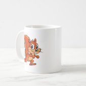 Niedliche Cartoon-Eichhörnchen-Kaffeetasse Kaffeetasse (Vorderseite Links)