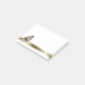 Niedliche Cartoon-Eule bucht Lehrer-individuellen Post-it Klebezettel (angewinkelt)