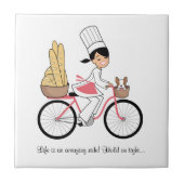 Niedliche Cartoon-Fliese Fliese (Vorderseite)