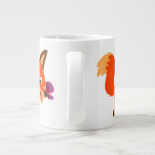 Niedliche Cartoon Fox and Butterfly Jumbo Tasse (Rückseite)