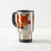 Niedliche Cartoon Fox und Schmetterling-Tasse Reisebecher (Vorderseite Links)