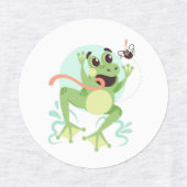 Niedliche Cartoon Frogs Labels Etiketten (Design 1)