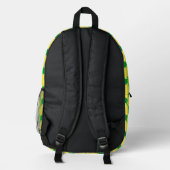 Niedliche Cartoon Frosch Bedruckter Rucksack (Rückseite)
