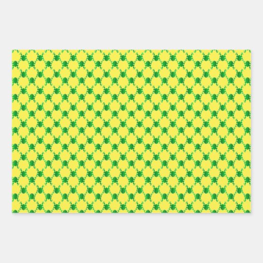 Niedliche Cartoon Frosch Geschenkpapier Set (Vorderseite)