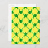 Niedliche Cartoon Frosch Postkarte (Vorne/Hinten)