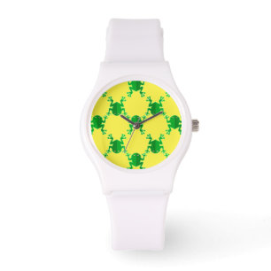 Niedliche Cartoon-Frösche Armbanduhr