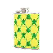 Niedliche Cartoon-Frösche Flachmann (Links)