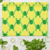 Niedliche Cartoon-Frösche Geschirrtuch (Gefaltet)