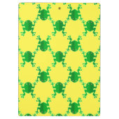 Niedliche Cartoon-Frösche Klemmbrett (Rückseite)