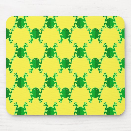 Niedliche Cartoon-Frösche Mousepad (Vorne)