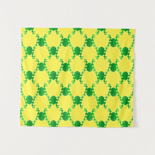 Niedliche Cartoon-Frösche Wandteppich (Vorderseite (Horizontal))