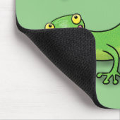 Niedliche Cartoon-Geckos-Illustration Mousepad (Ecke)
