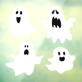 Niedliche Cartoon Geister Halloween Fensteraufkleber (Blatt 3)