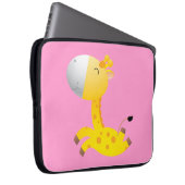 Niedliche Cartoon-Giraffe Laptopschutzhülle (Vorne Rechts)