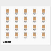 Niedliche Cartoon Hamster Rule Stickers (Blatt)