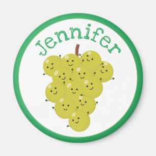 Niedliche Cartoon-Happy-Trauben Magnet