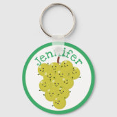 Niedliche Cartoon-Happy-Trauben Schlüsselanhänger (Vorderseite)