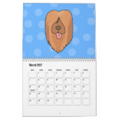 Niedliche Cartoon Hunde 2022 Kalender (Mär 2027)