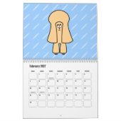 Niedliche Cartoon Hunde 2022 Kalender (Feb 2027)