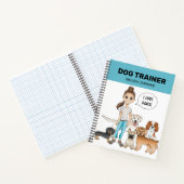 Niedliche Cartoon Hunde mit Cartoon Girl I Liebe H Notizblock (Innenseite)