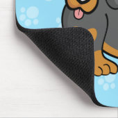 Niedliche Cartoon-HundeDackel Mousepad (Ecke)