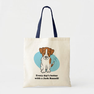 Niedliche Cartoon-HundeJack-Russell-Tasche Tragetasche