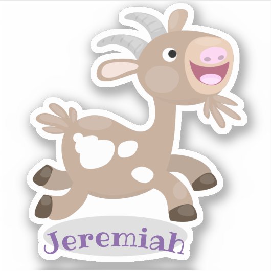 Niedliche Cartoon-Illustration Aufkleber (Vorderseite)