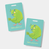 Niedliche Cartoon-Illustration Ausweis (Vorder- & Rückseite)