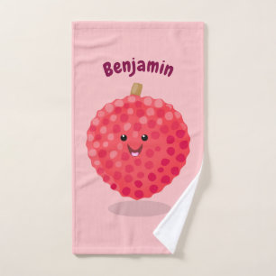 Niedliche Cartoon-Illustration Badhandtuch Set