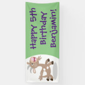 Niedliche Cartoon-Illustration Banner (Vertikal)