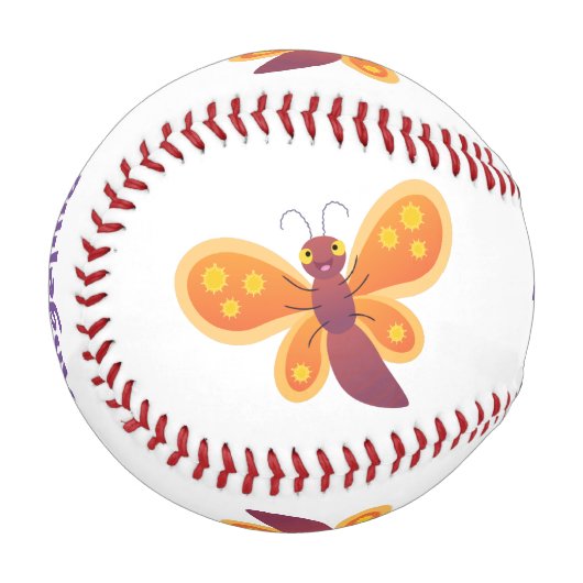 Niedliche Cartoon-Illustration Baseball (Vorderseite Links)