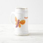 Niedliche Cartoon-Illustration Bierglas (Vorderseite Links)