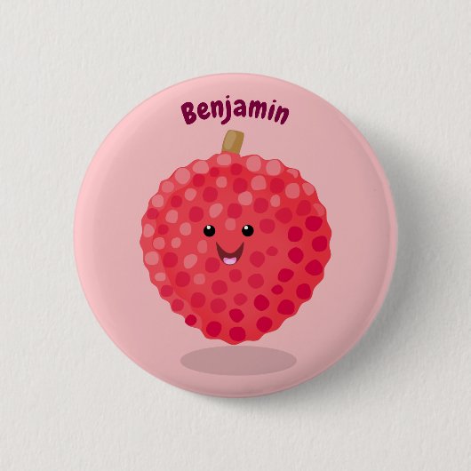 Niedliche Cartoon-Illustration Button (Vorderseite)