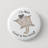 Niedliche Cartoon-Illustration Button (Vorderseite)