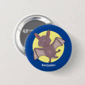 Niedliche Cartoon-Illustration Button (Vorne & Hinten)