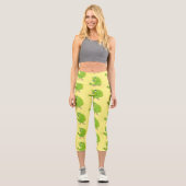 Niedliche Cartoon-Illustration Capri Leggings (Vorderseite)