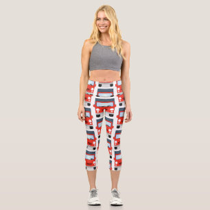 Niedliche Cartoon-Illustration Capri Leggings