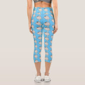 Niedliche Cartoon-Illustration Capri Leggings (Rückseite)