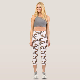 Niedliche Cartoon-Illustration Capri Leggings