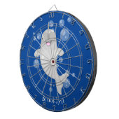 Niedliche Cartoon-Illustration Dartscheibe (Vorderseite rechts)