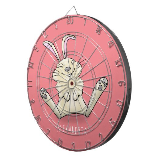 Niedliche Cartoon-Illustration Dartscheibe (Vorderseite rechts)