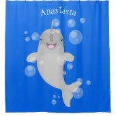 Niedliche Cartoon-Illustration Duschvorhang (Vorderseite)