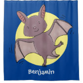 Niedliche Cartoon-Illustration Duschvorhang (Vorderseite)