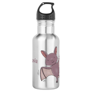 Niedliche Cartoon-Illustration Edelstahlflasche