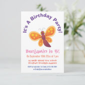 Niedliche Cartoon-Illustration Einladung (Stehend Vorderseite)