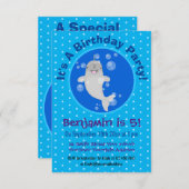 Niedliche Cartoon-Illustration Einladung (Vorne/Hinten)