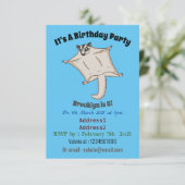 Niedliche Cartoon-Illustration Einladung (Stehend Vorderseite)