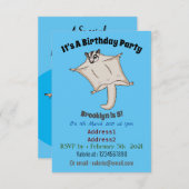 Niedliche Cartoon-Illustration Einladung (Vorne/Hinten)